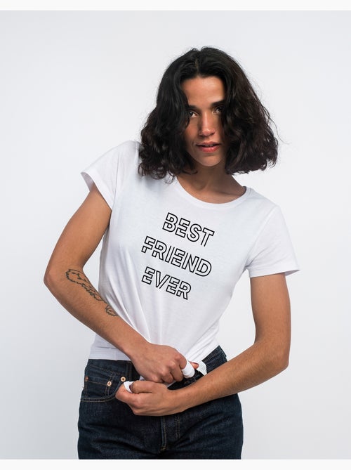 T-shirt Femme - BEST FRIEND EVER - Kiabi