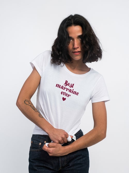 T-shirt Femme - BEST MARRAINE - Kiabi
