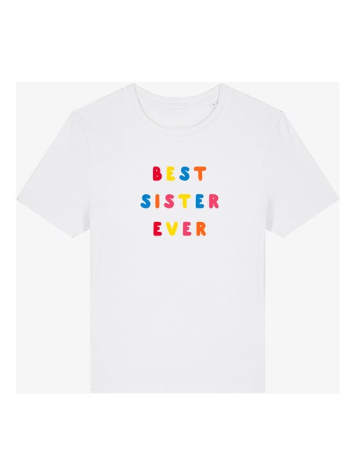T-shirt Femme - BEST SISTER EVER COLORÉE WAF - Kiabi