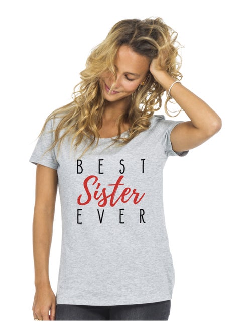 T-shirt Femme - BEST SISTER EVER - Kiabi