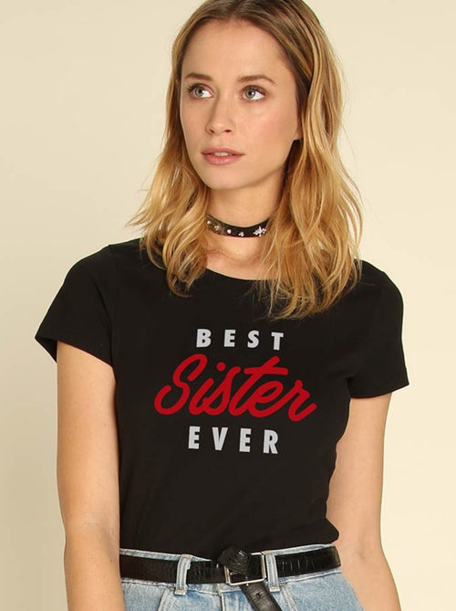 T-shirt Femme - BEST SISTER EVER - Kiabi