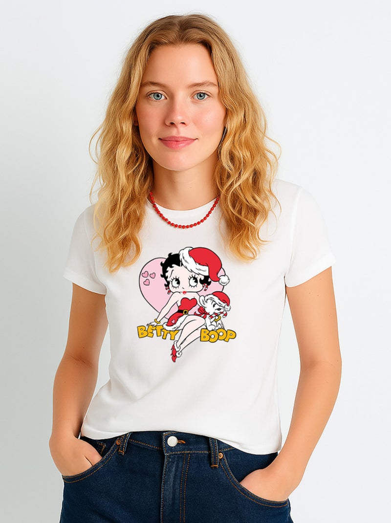 T-shirt Femme - BETTY BOOP 1 Blanc - Kiabi