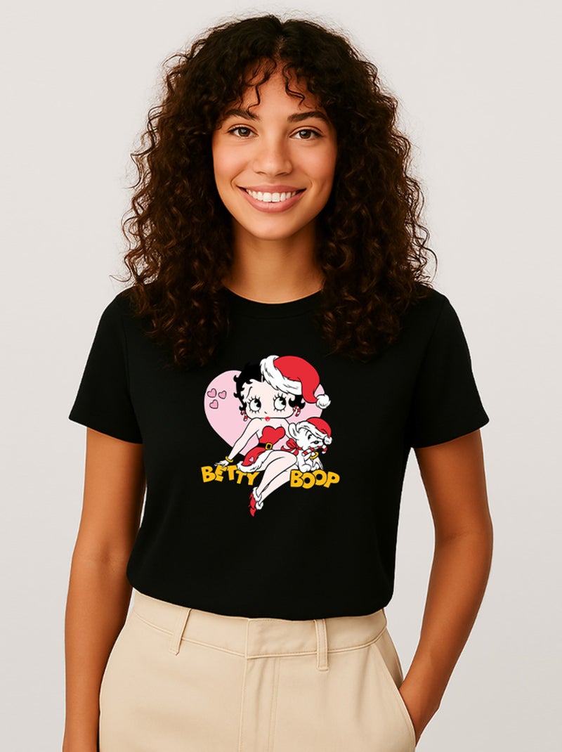 T-shirt Femme - BETTY BOOP 1 Noir - Kiabi