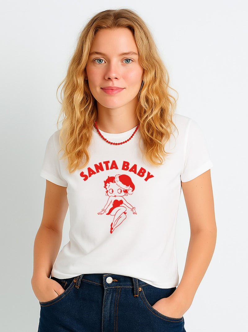T-shirt Femme - BETTY BOOP 3 Blanc - Kiabi