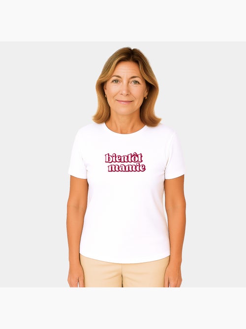 T-shirt Femme - BIENTÔT MAMIE - Kiabi