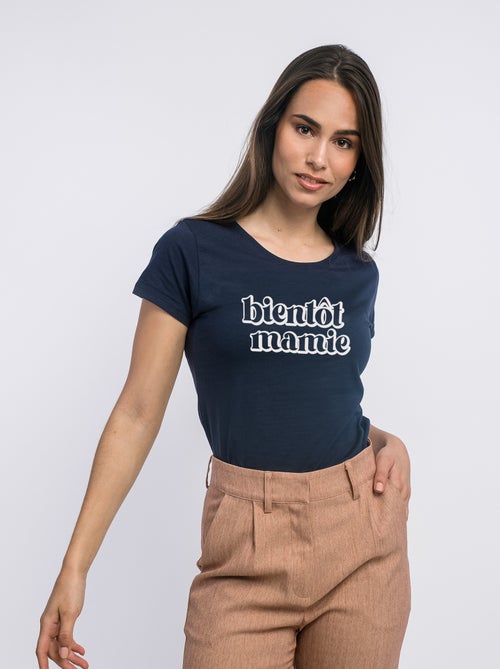 T-shirt Femme - BIENTÔT MAMIE - Kiabi