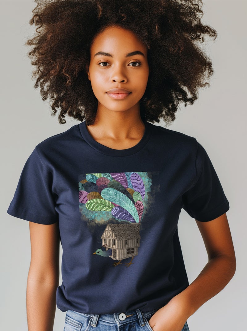 T-shirt Femme - BIRDHOUSE Bleu marine - Kiabi