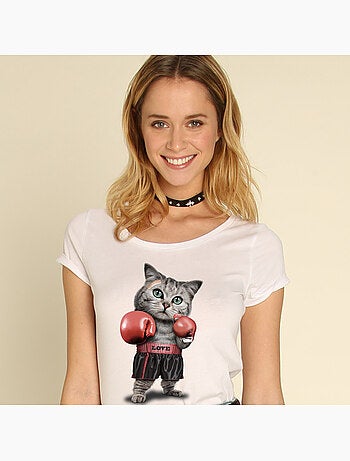 T-shirt Femme - BOXING CAT