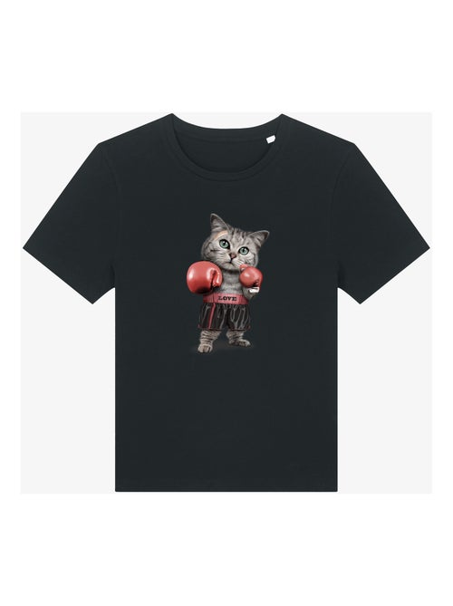 T-shirt Femme - BOXING CAT - Kiabi