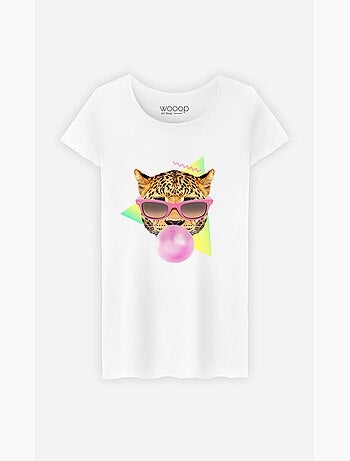 T-shirt femme - bubble gum leo