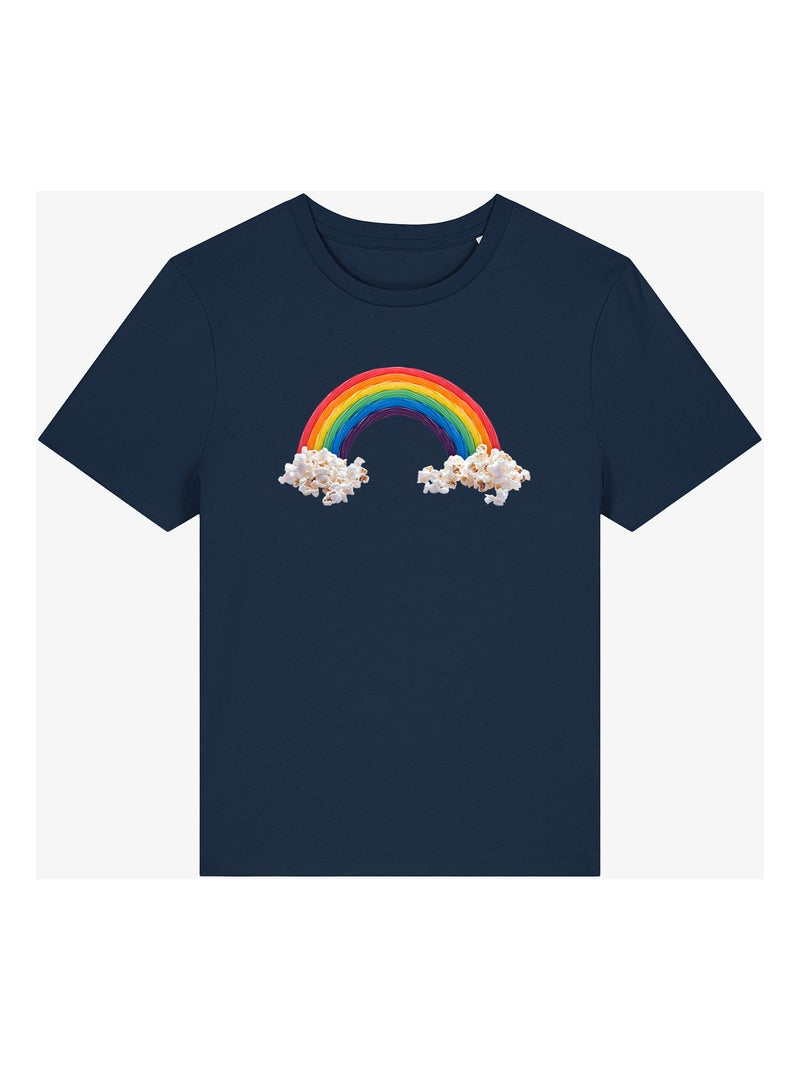 T-shirt Femme - CANDY RAINBAW Bleu marine - Kiabi