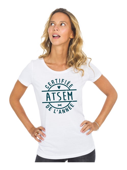 T-shirt Femme - CERTIFIÉE ATSEM DE L'ANNÉE - Kiabi