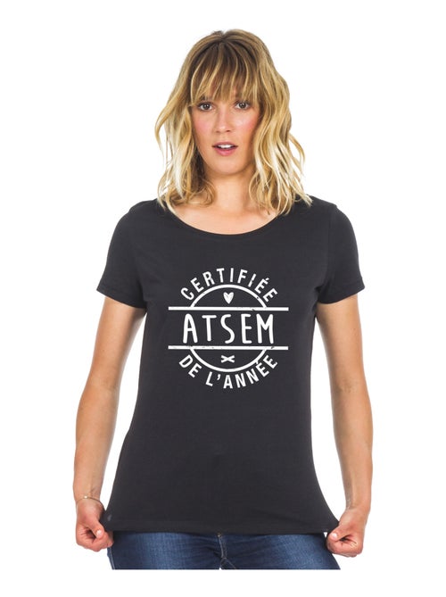 T-shirt Femme - CERTIFIÉE ATSEM DE L'ANNÉE - Kiabi