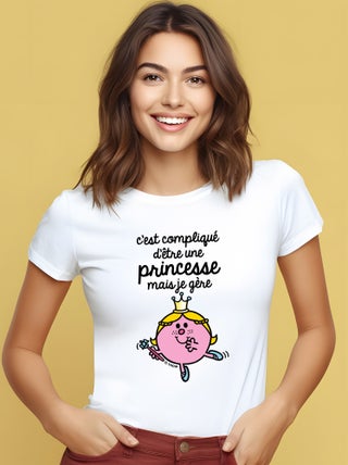 T-shirt Femme - C'EST COMPLIQUÉ D'ÊTRE UNE PRINCESSE