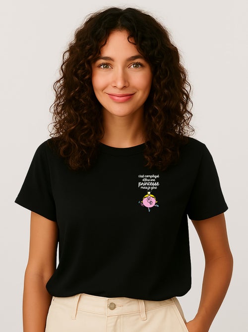 T-shirt Femme - C'EST COMPLIQUÉ D'ÊTRE UNE PRINCESSE CŒUR - Kiabi