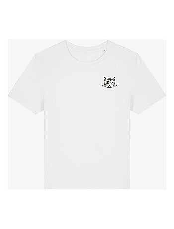 T-shirt Femme - CHAT CLIN DOEIL CŒUR