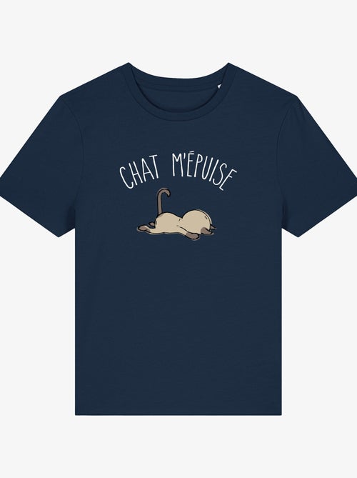 T-shirt Femme - CHAT M'EPUISE - Kiabi