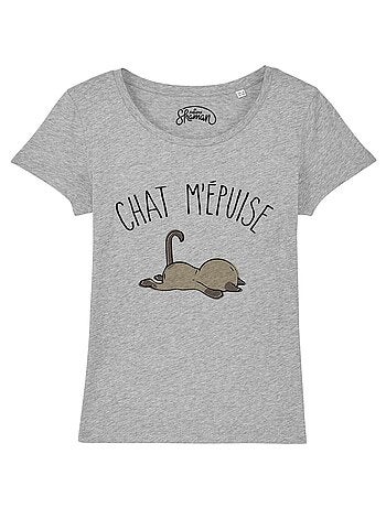 T-shirt Femme - CHAT M'EPUISE