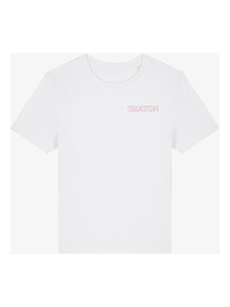 T-shirt Femme - CHATON CŒUR Blanc - Kiabi