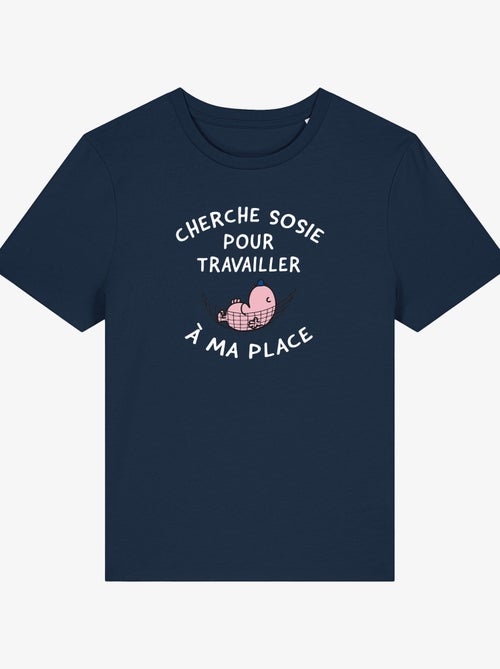T-shirt Femme - CHERCHE SOSIE POUR TRAVAILLER A MA PLACE - Kiabi