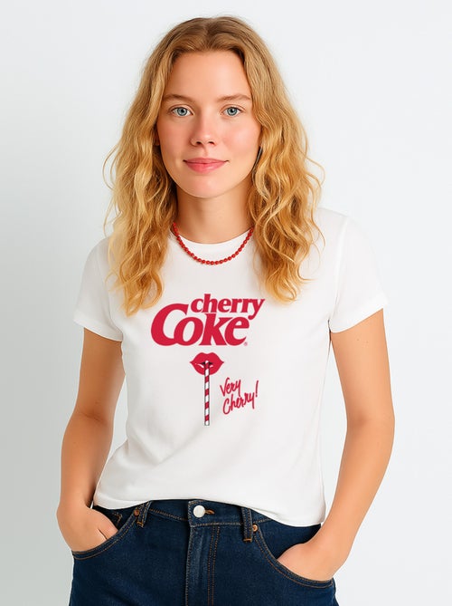 T-shirt Femme - CHERRY COKE VERY CHERRY - Kiabi