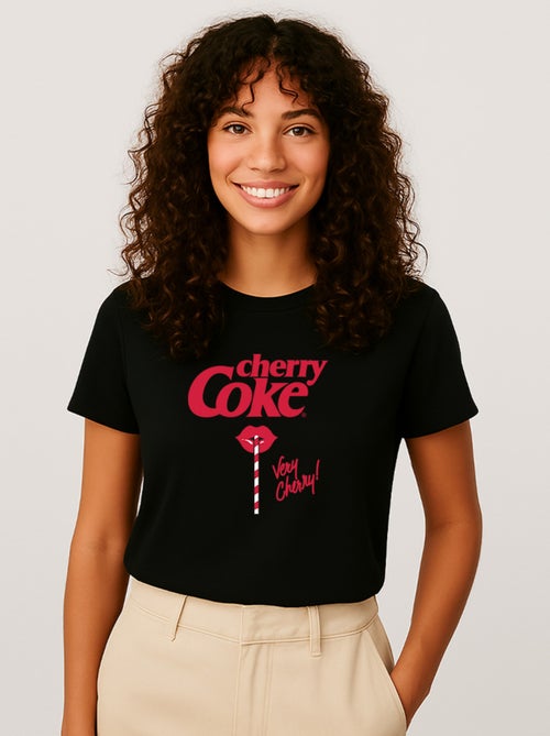 T-shirt Femme - CHERRY COKE VERY CHERRY - Kiabi