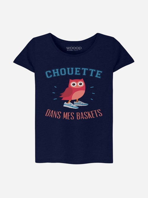 T-shirt Femme - CHOUETTE DANS MES BASKETS - Kiabi