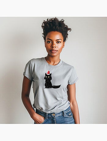 T-shirt Femme - CHRISTMAS CAT
