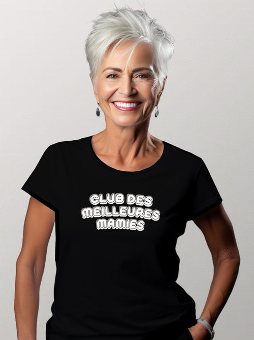 T-shirt Femme - CLUB DES MEILLEURES MAMIES - Kiabi