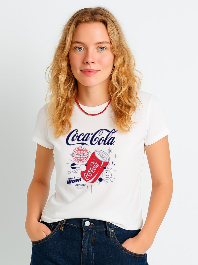T-shirt Femme - COCA COLA 4 Blanc - Kiabi