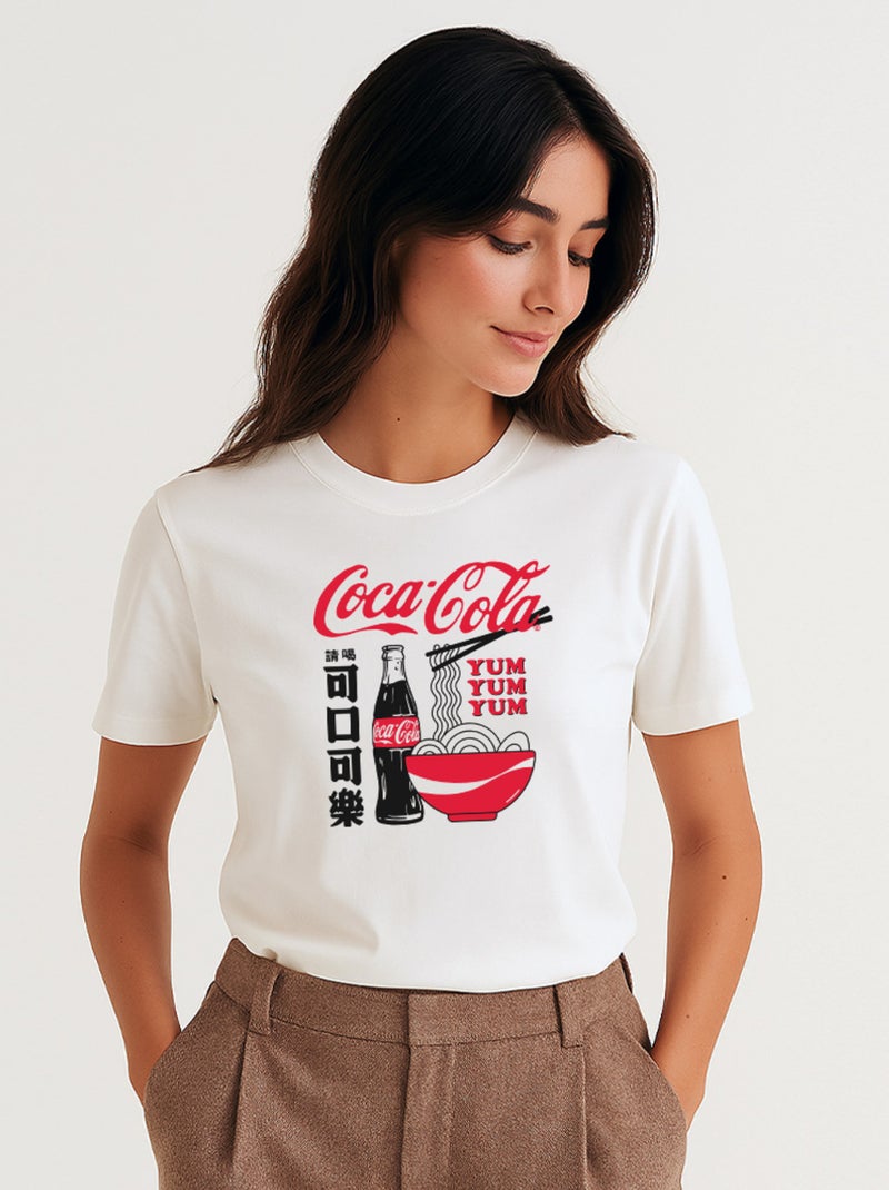 T-shirt Femme - COCA JAP 3 Blanc - Kiabi