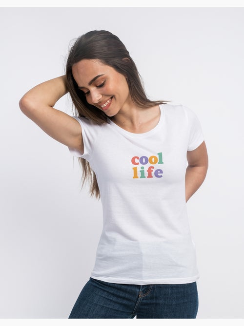 T-shirt Femme - COOL LIFE - Kiabi