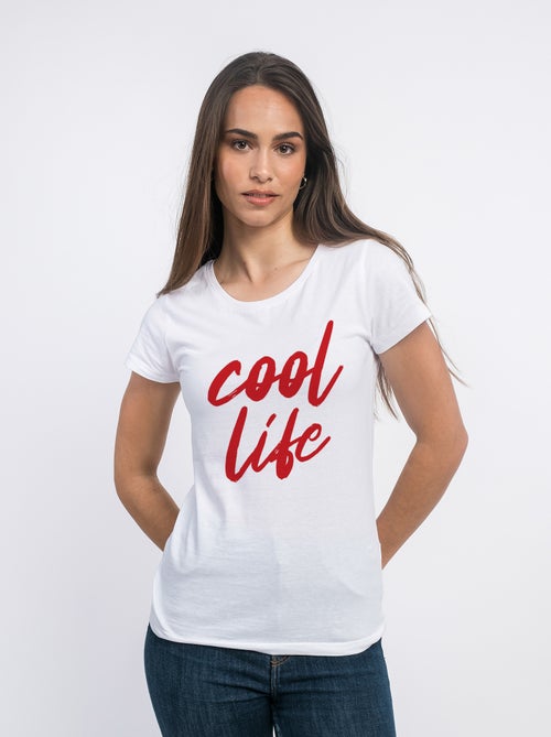 T-shirt Femme - COOL LIFE WAF - Kiabi