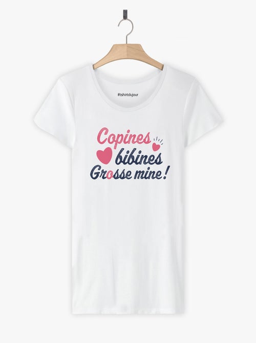 T-shirt Femme - COPINES BIBINES - Kiabi