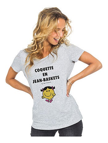T-shirt Femme - COQUETTE EN JEAN BASKET 2