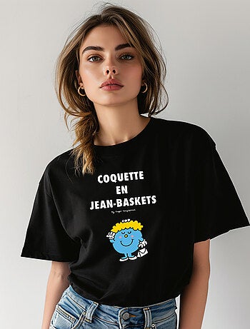 T-shirt Femme - COQUETTE EN JEAN BASKET 2