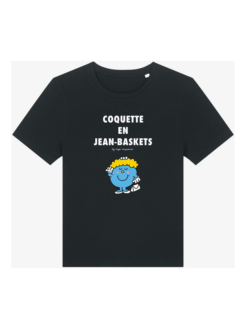 T-shirt Femme - COQUETTE EN JEAN BASKET 2 Noir - Kiabi