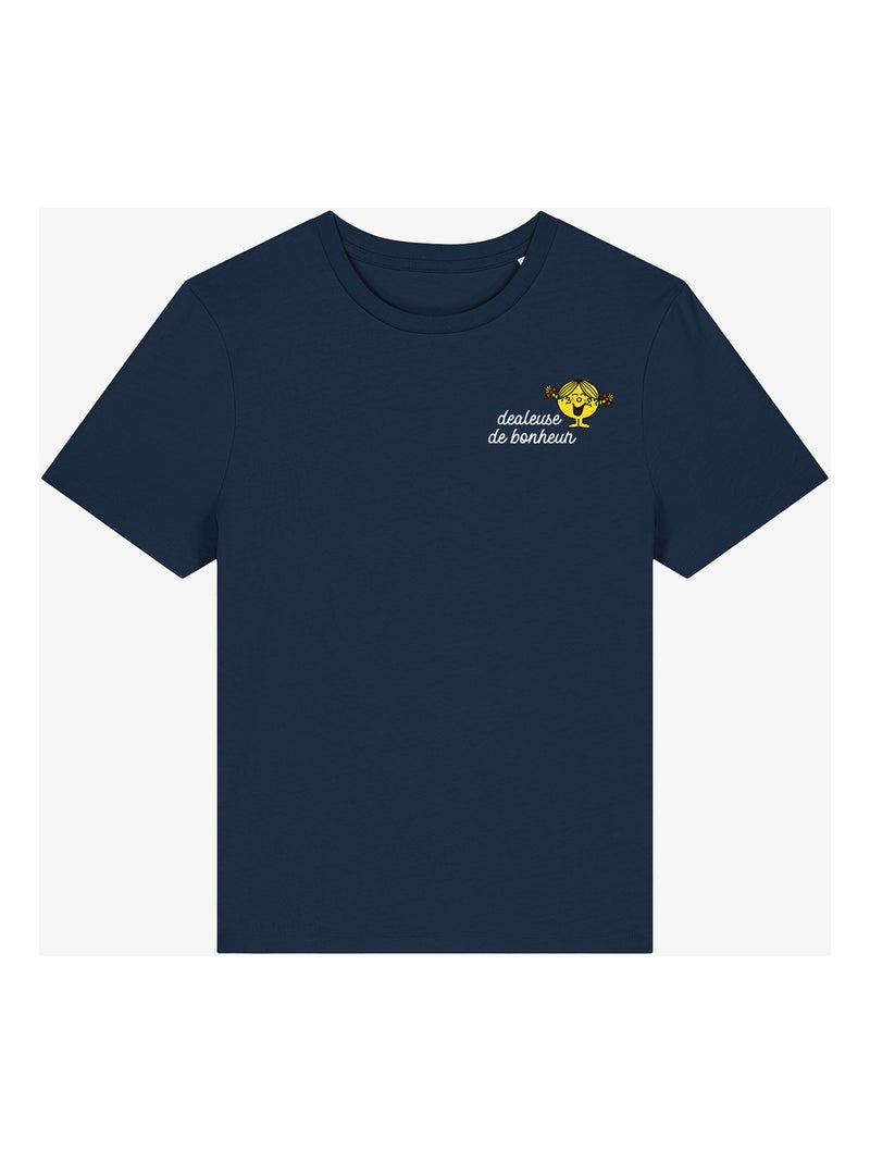 T-shirt Femme - DEALEUSE DE BONHEUR COEUR Bleu marine - Kiabi