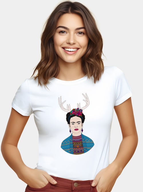 T-shirt Femme - DEER FRIDA - Kiabi