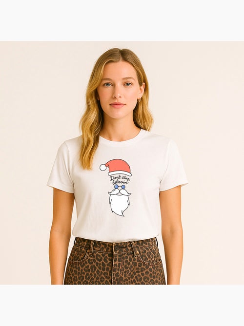 T-shirt Femme - DONT STOP BELIEVIN - Kiabi