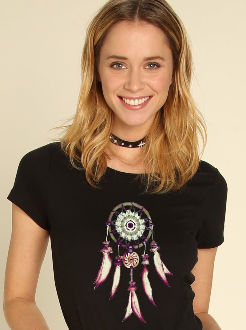 T-shirt Femme - DREAMCATCHER Noir - Kiabi
