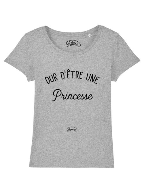 T-shirt Femme - DUR D'ETRE UNE PRINCESSE - Kiabi