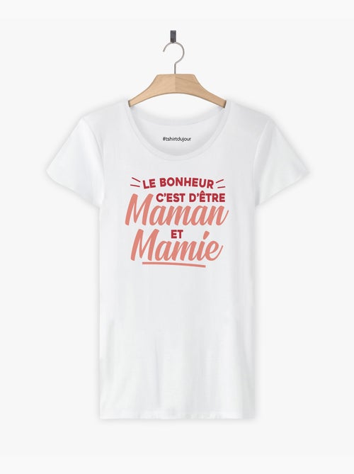 T-shirt Femme - ETRE MAMAN ET MAMIE - Kiabi