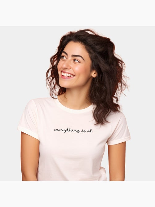 T-shirt Femme - EVERYTHING IS OK - Kiabi