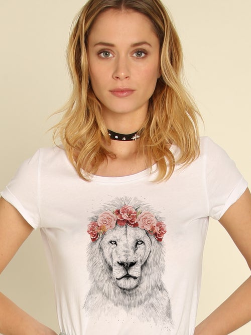 T-shirt Femme - FESTIVAL LION SPRING - Kiabi