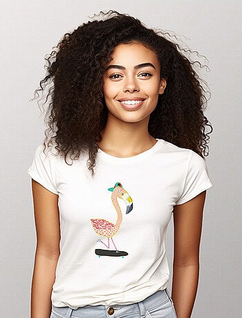 T-shirt Femme - FLAMINGO SKATER