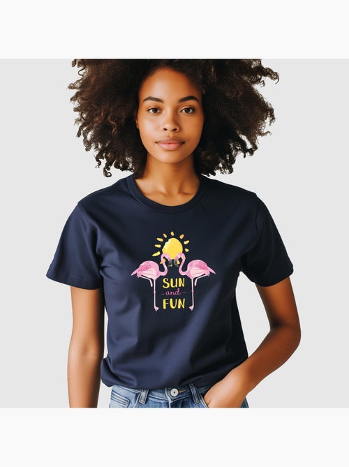 T-shirt Femme - FLAMINGO-SUN-AND-FUN - Kiabi