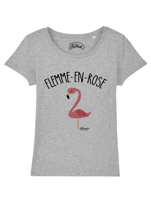 T-shirt Femme - FLEMME EN ROSE - Kiabi