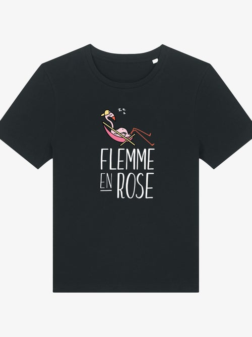 T-shirt Femme - FLEMME EN ROSE - Kiabi