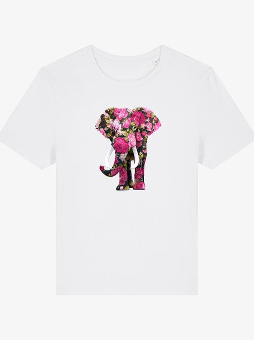 T-shirt Femme - FLORAL ELEPHANT - Kiabi
